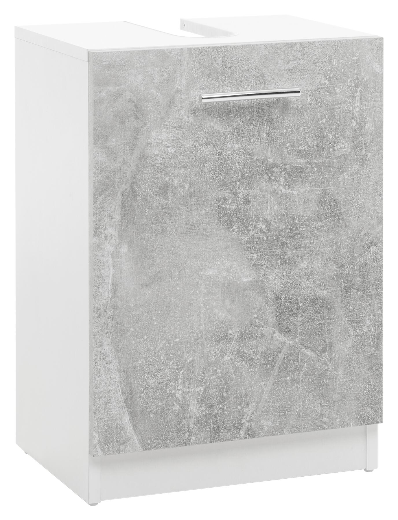 Waschbeckenunterschrank Solo 11 Beton Optik B/H/T: ca. 38x55x29 cm