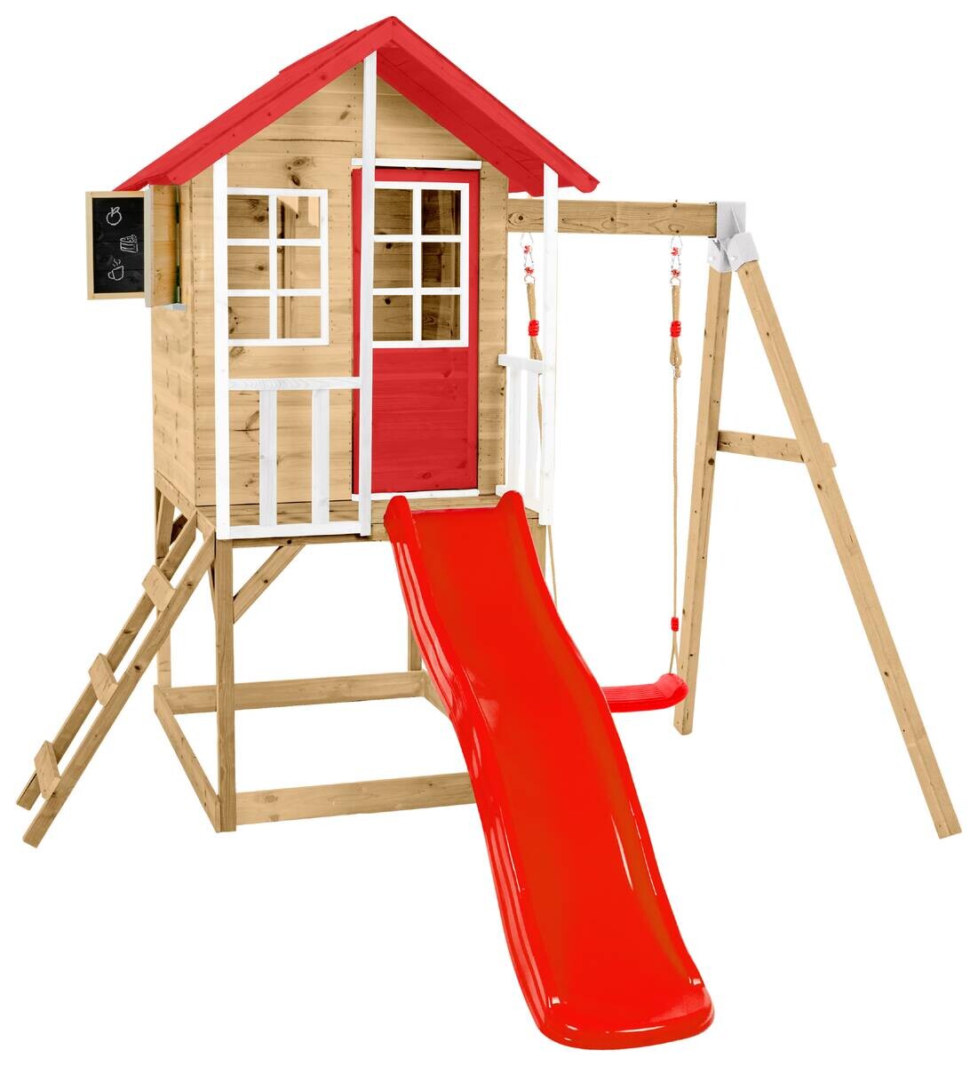 Zwerkules Spielhaus Lolla grau B/H/L: ca. 280x224x352 cm