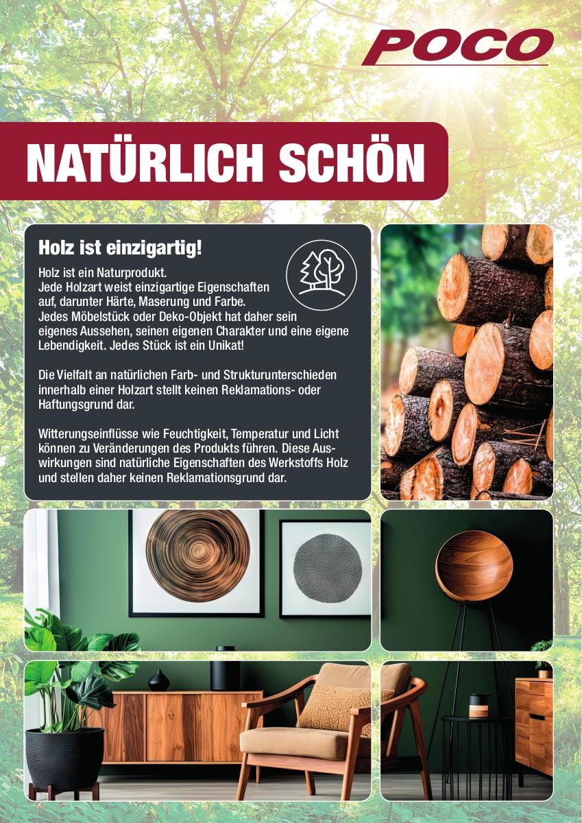 Beistelltisch Kongo sägerau natur B/H/T: ca. 28x60x28 cm