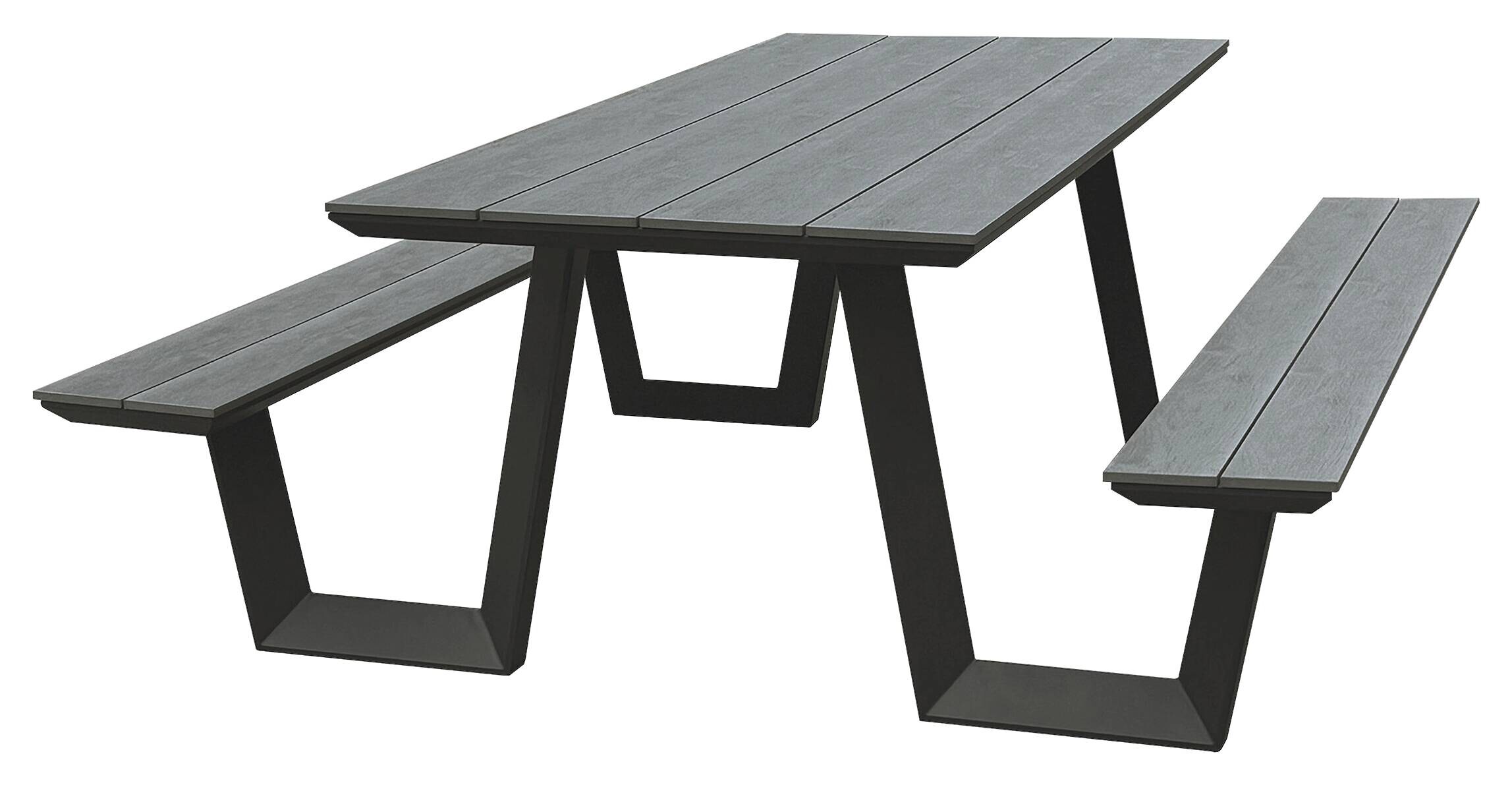 POCOline Gartensitzgruppe anthrazit Alu