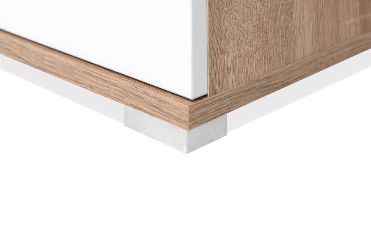 Sideboard Volos Eiche Sonoma Nachbildung weiß B/H/T: ca. 160x90x38 cm