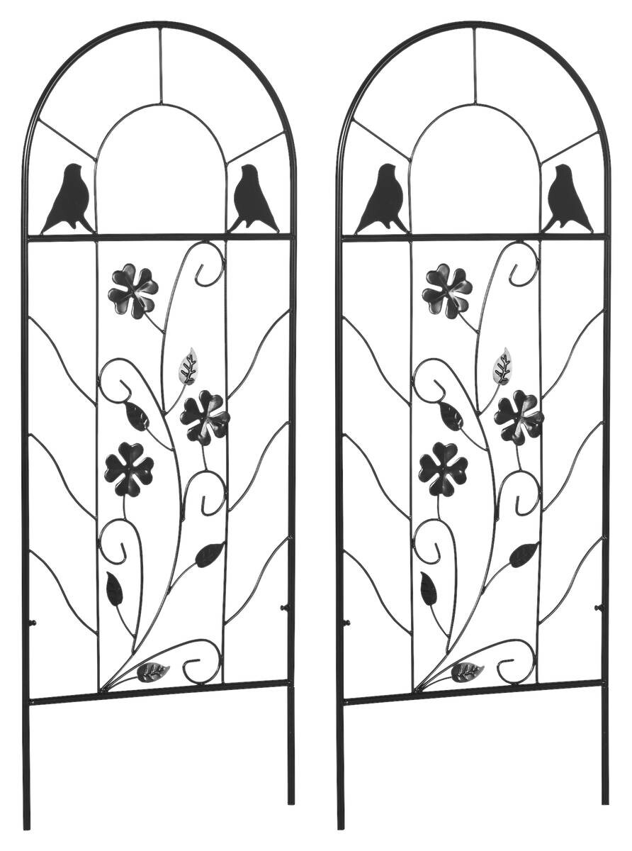 Outsunny Rankhilfe 2-teilig schwarz B/H/L: ca. 0,8x98x38 cm