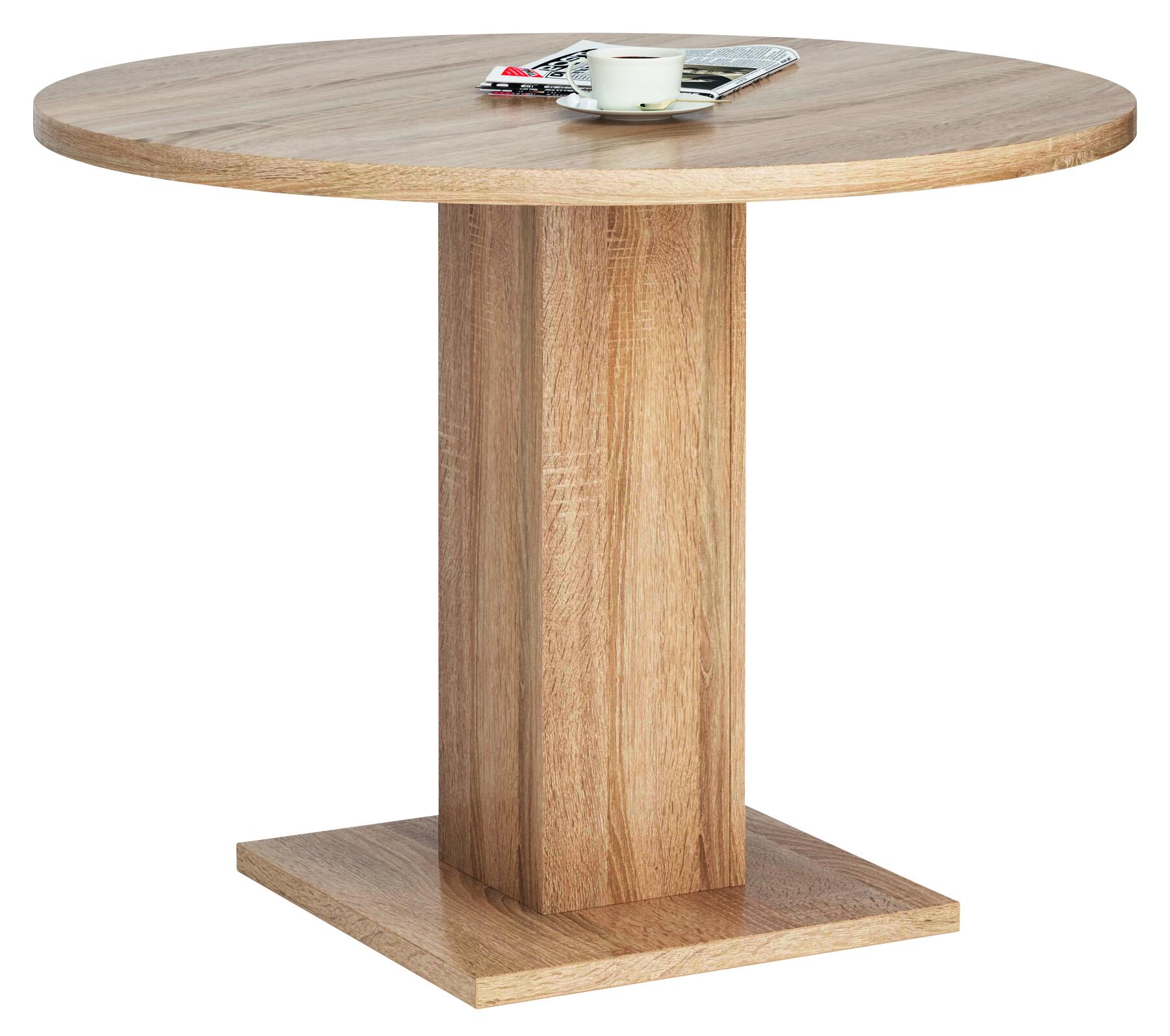 Esstisch Leo Eiche Sonoma Nachbildung B/H/T/D: ca. 100x75x100x100 cm