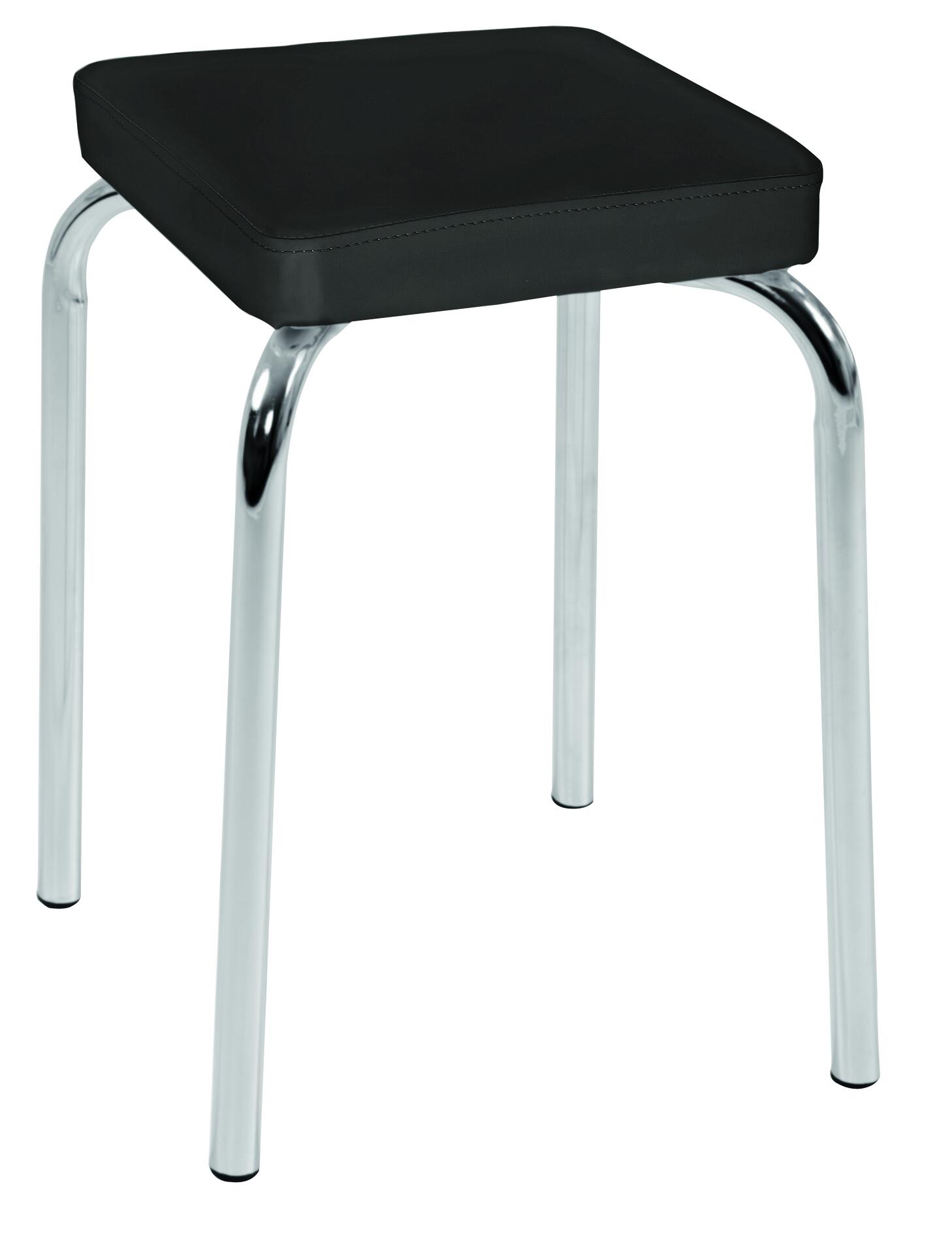 Stapelhocker Sandra schwarz B/H/T: ca. 31x46x31 cm