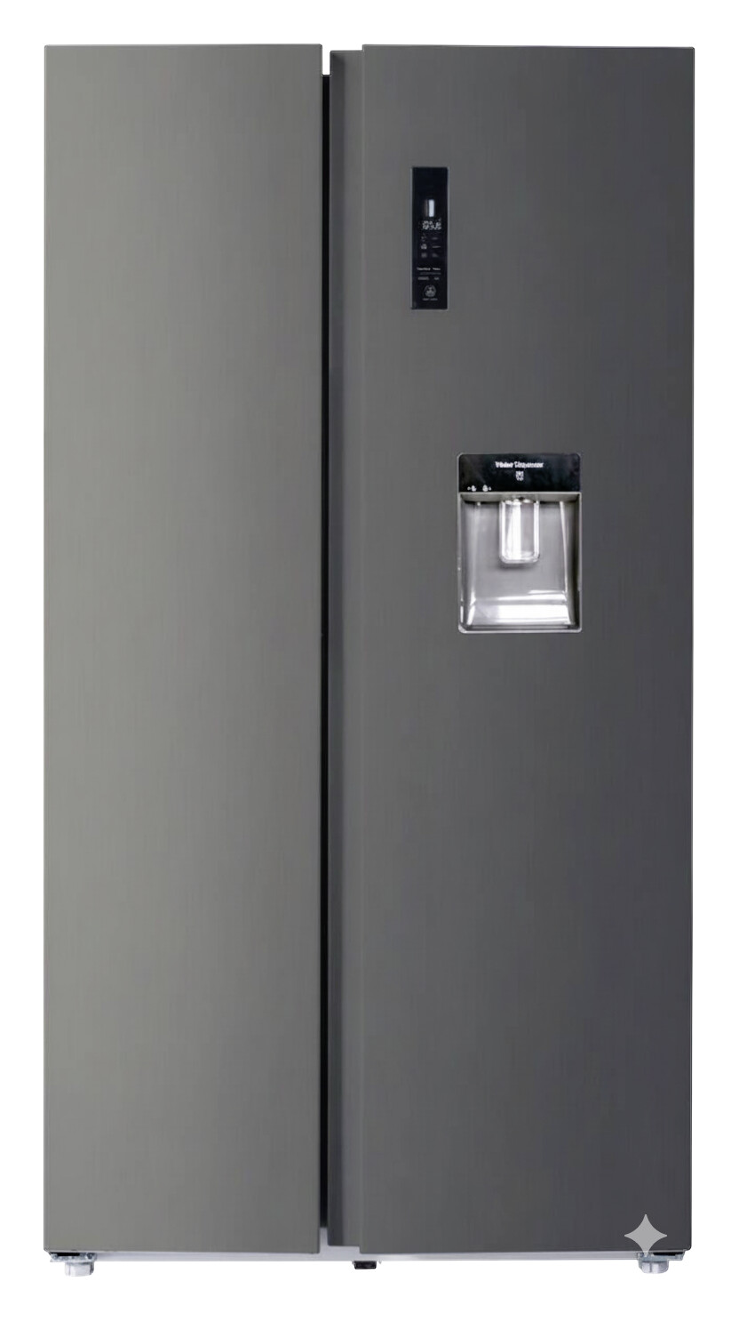 POCOline Side-by-Side SBS177-559 DDIXNFWDD dark Inox B/H/T: ca. 91,2x177x70,4 cm