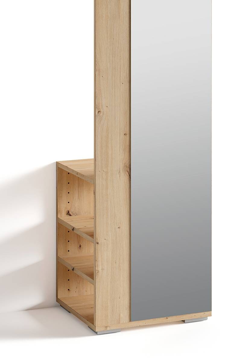 Hochschrank BEN Eiche Nachbildung B/H/T: ca. 40x184x35 cm