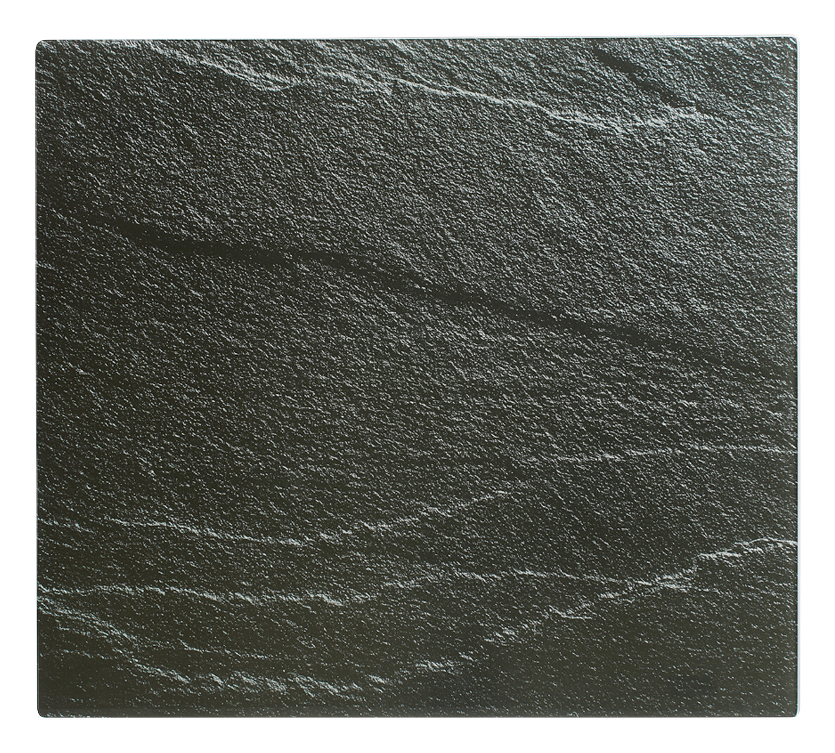 Zeller Herdblende-/Abdeckplatte Schiefer schiefer Glas B/H/L: ca. 50x0,8x56 cm