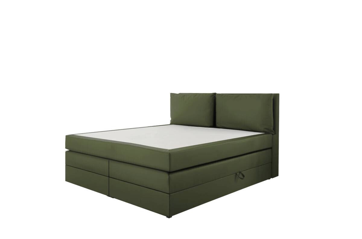 Boxspringbett Lissy olive Liegefläche B/L: ca. 160x200 cm