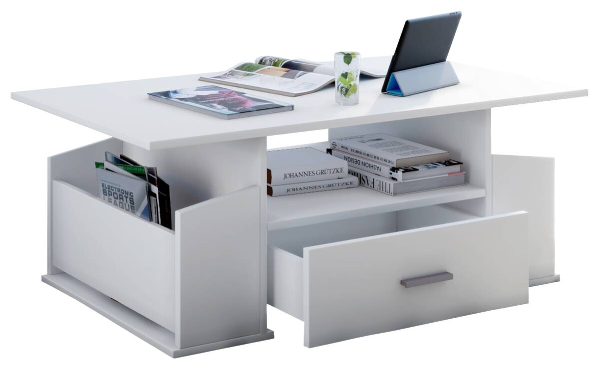 VCM Möbel Couchtisch Junata weiß Holzwerkstoff B/H/T: ca. 110x44x52 cm