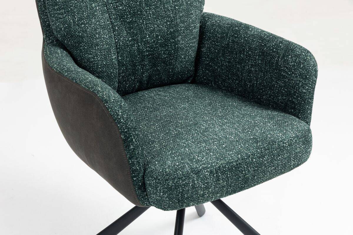 Drehstuhl Lecce grün Microfaser