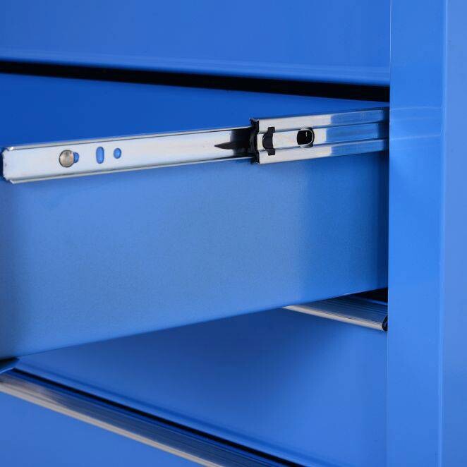 Werkstattwagen mit 5 Schubladen blau B/H/T: ca. 67,5x77x33 cm