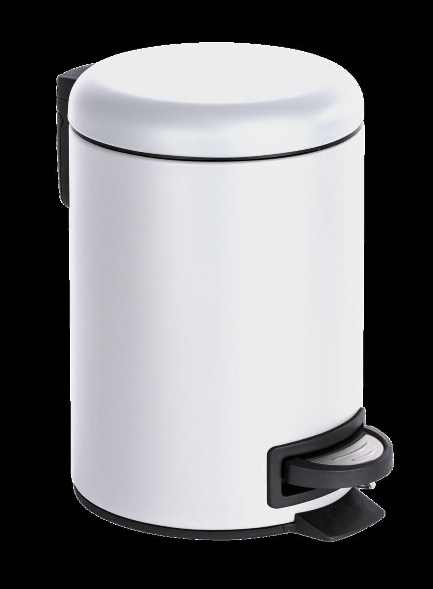 Kosmetikeimer weiß Edelstahl ca. 3 l