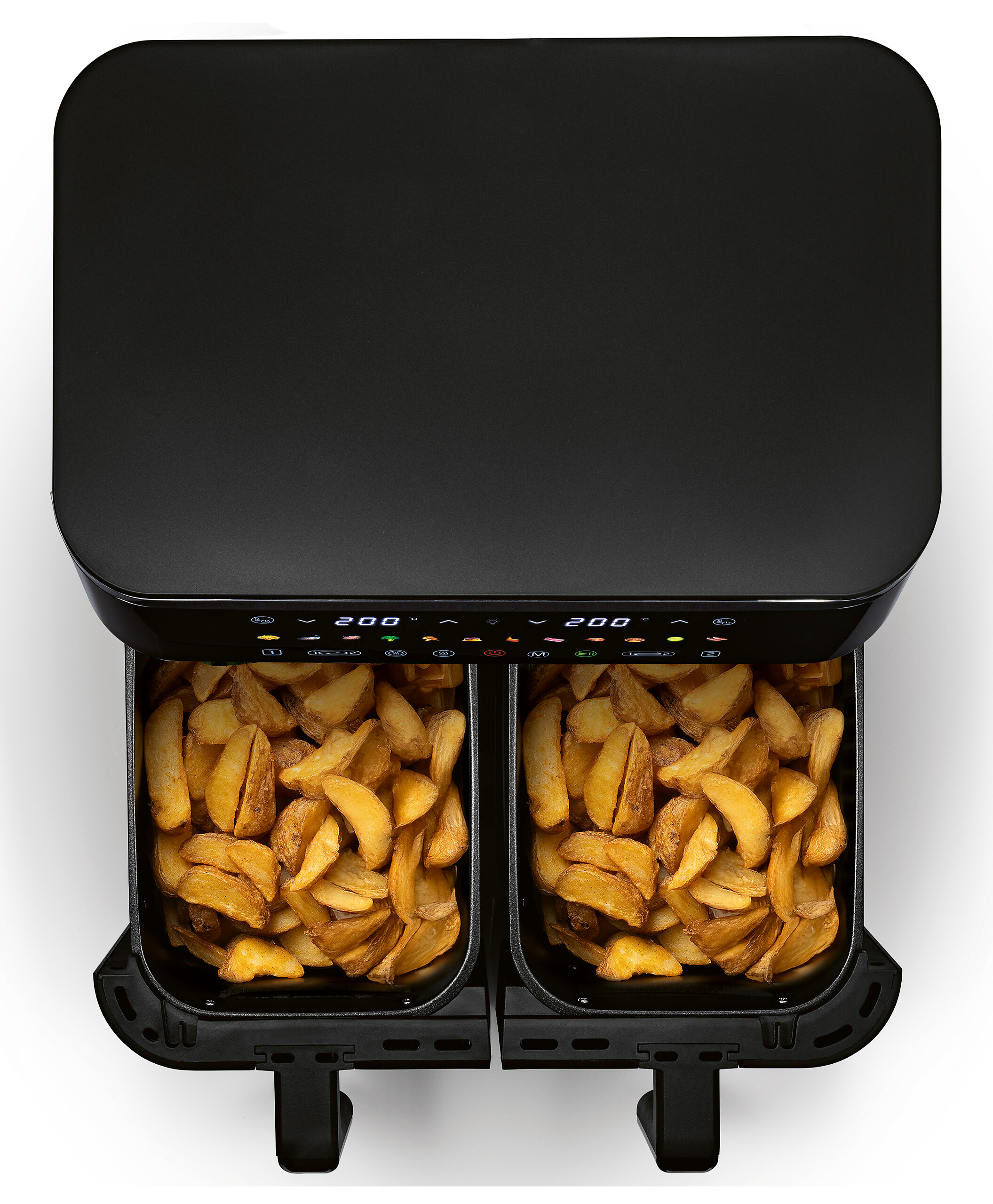 GOURMETmaxx Heißluftfritteuse schwarz Metall B/H/L: ca. 36,2x29,2x40 cm ca. 4,5 l