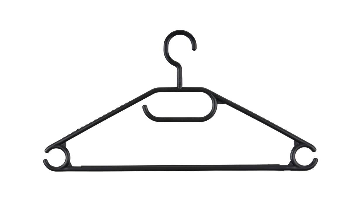 alpina Kleiderbügelset schwarz Polypropylen
