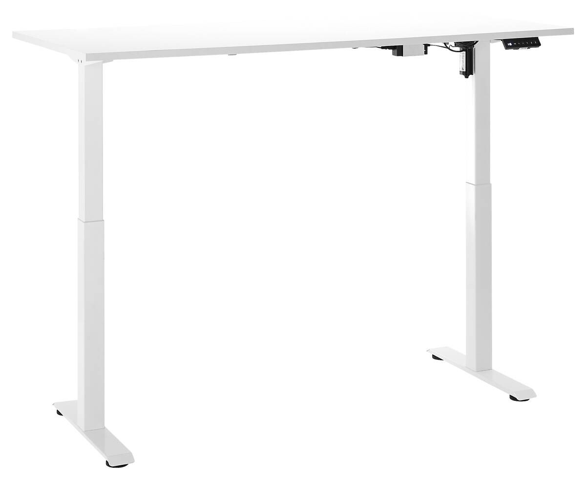 höhenverstellbarer Schreibtisch Ben weiß B/H/T: ca. 137x120x68 cm