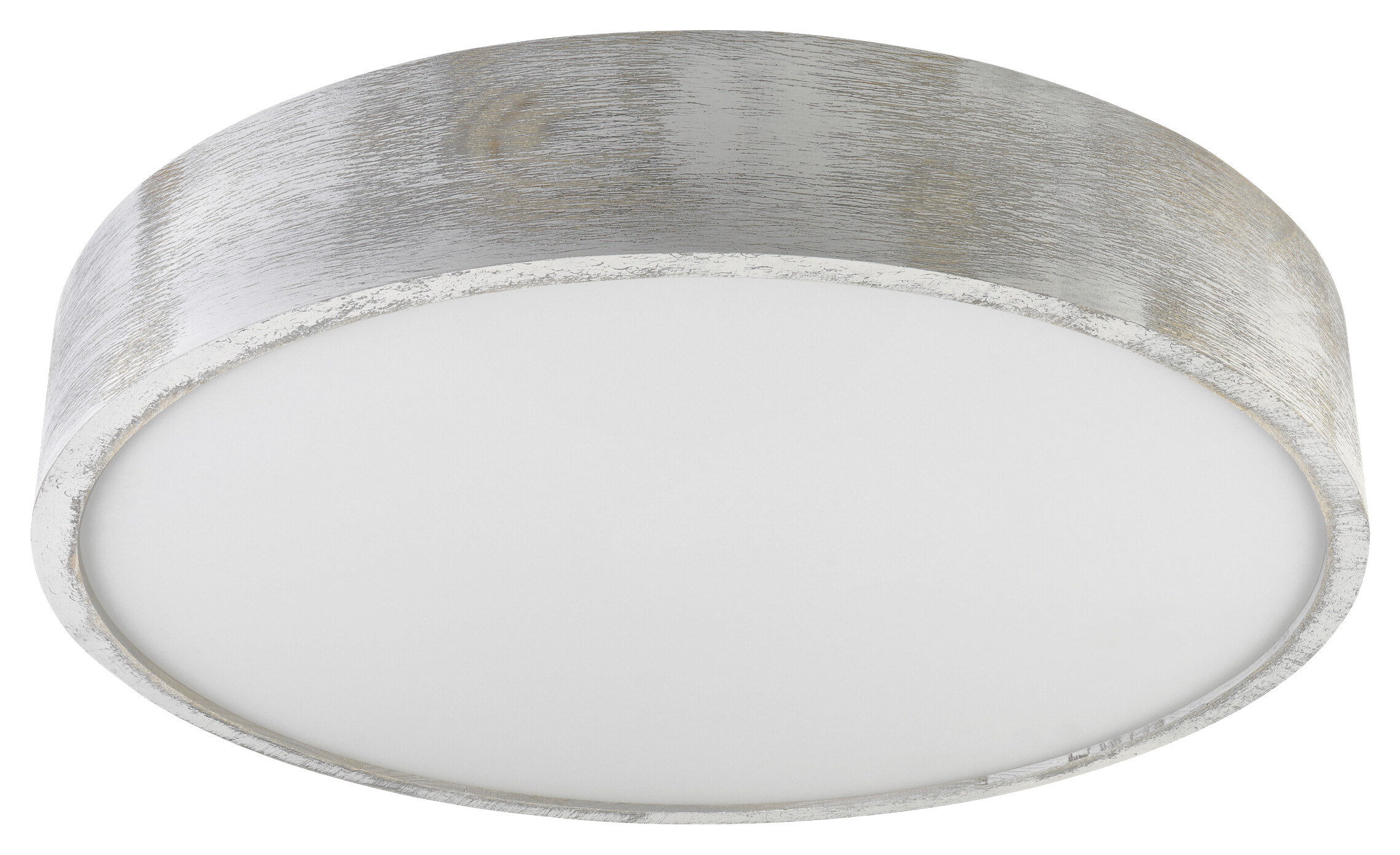 Lamkur Deckenleuchte weiß hellbraun Holz Glas B/H/L: ca. 48,5x12x48,5 cm 3 Brennstellen