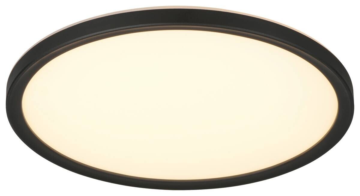 Reality Leuchten LED-Deckenleuchte Joko schwarz Kunststoff B/H: ca. 29x3 cm