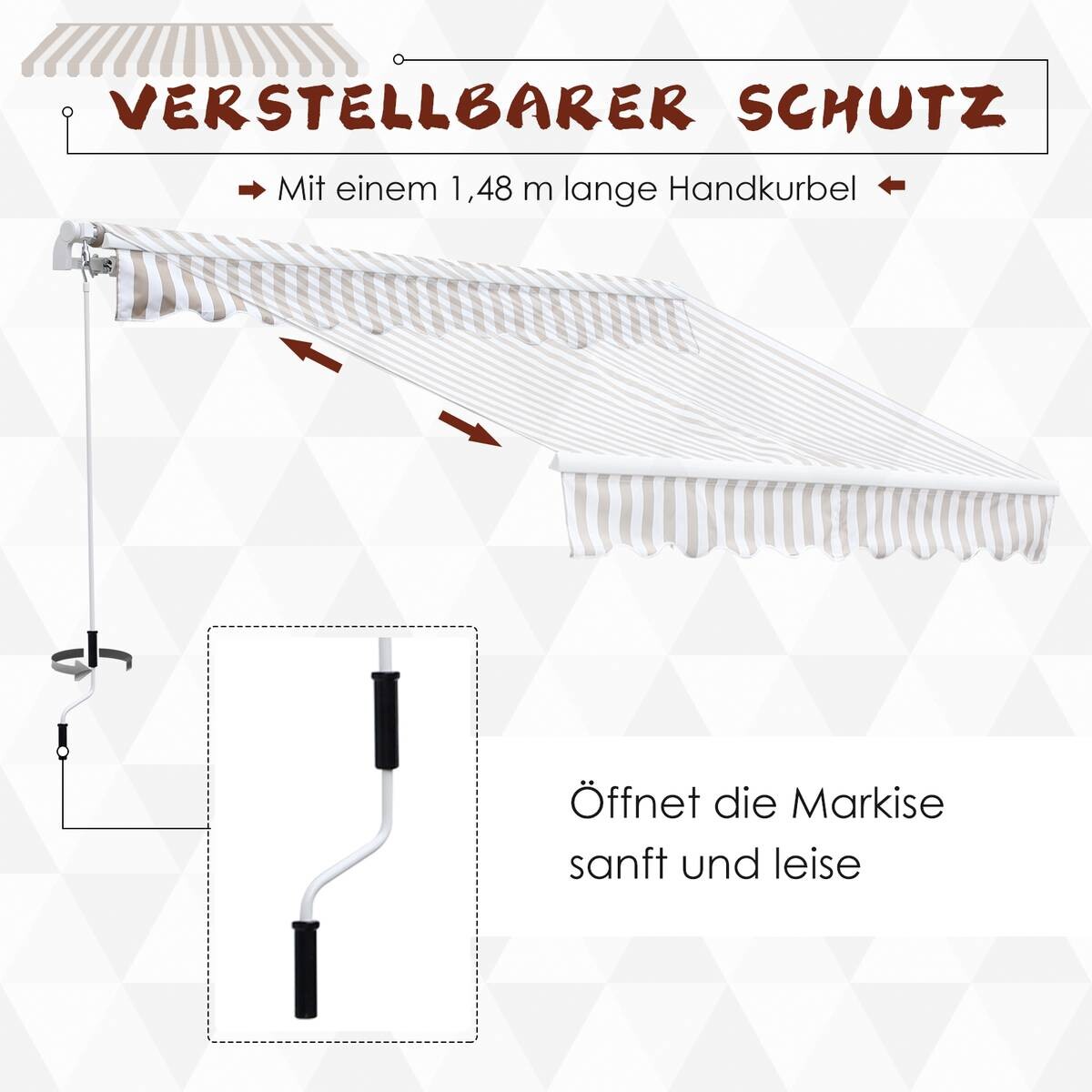 Outsunny Markise beige