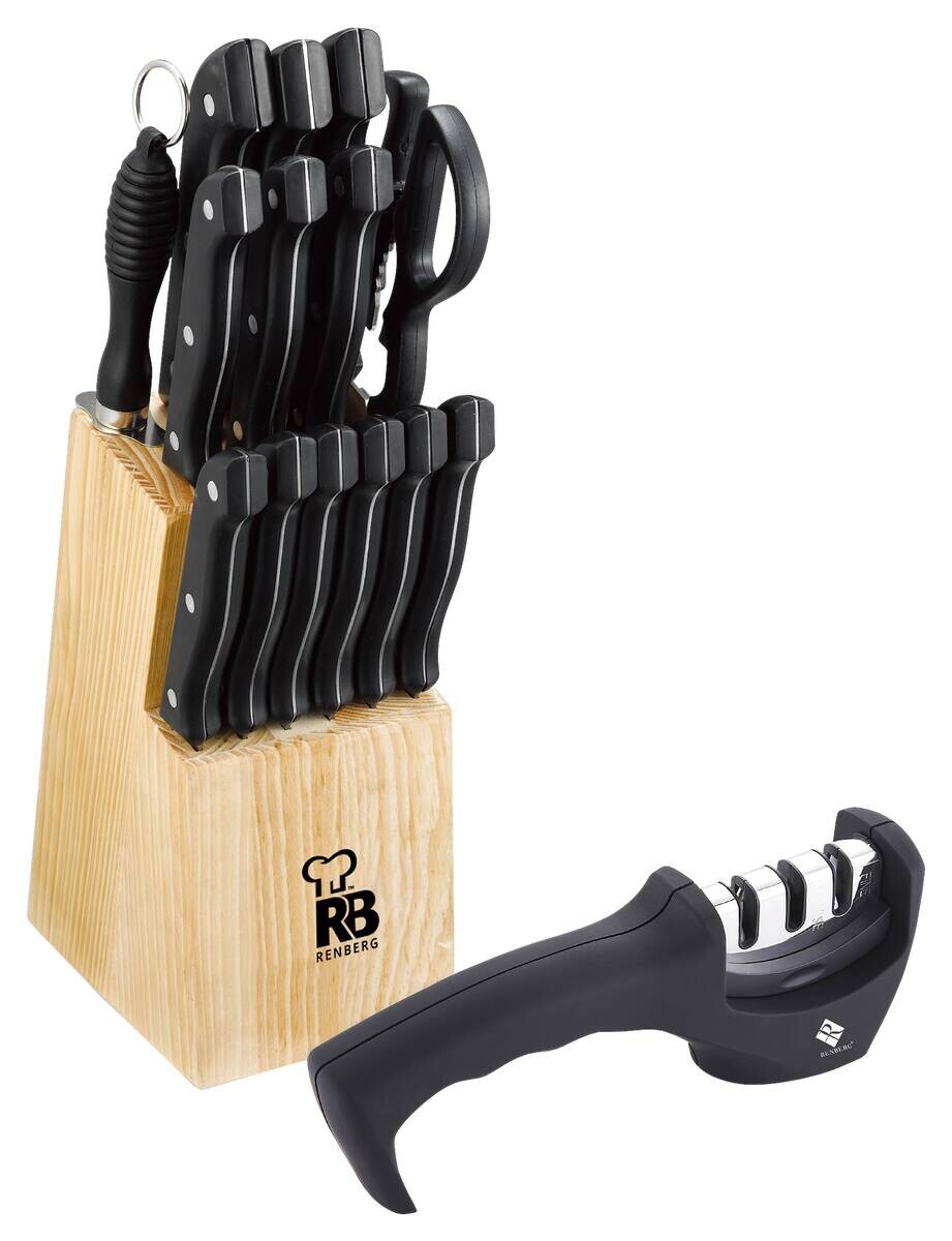 RENBERG Messerset TENESSY silber Edelstahl