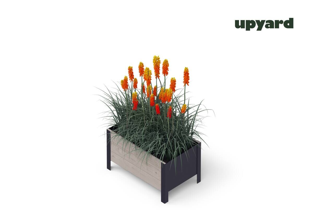 UPYARD Hochbeet MODERN grau Holz B/H/L: ca. 36x32x58 cm
