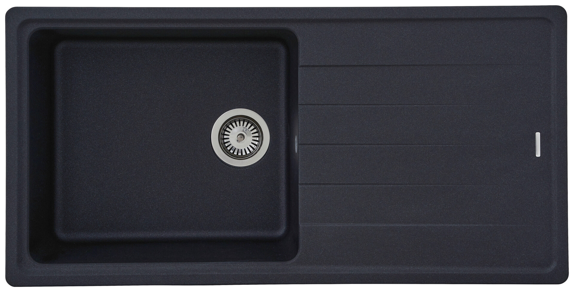 Respekta Einbauspüle Columbia 100 x 50 S schwarz Granitverbundmaterial B/H/T: ca. 100x18,5x50 cm