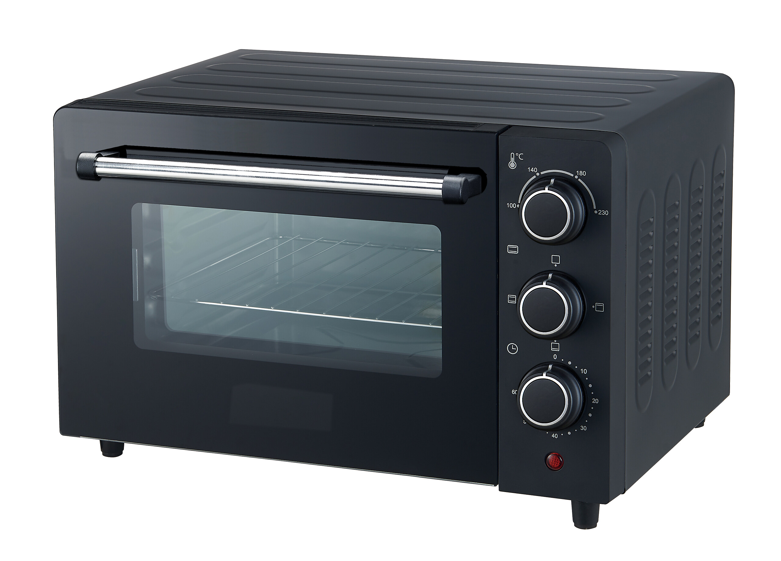 POCOline Mini-Backofen silber Glas B/H/L: ca. 32,6x27,1x42,3 cm ca. 18 l