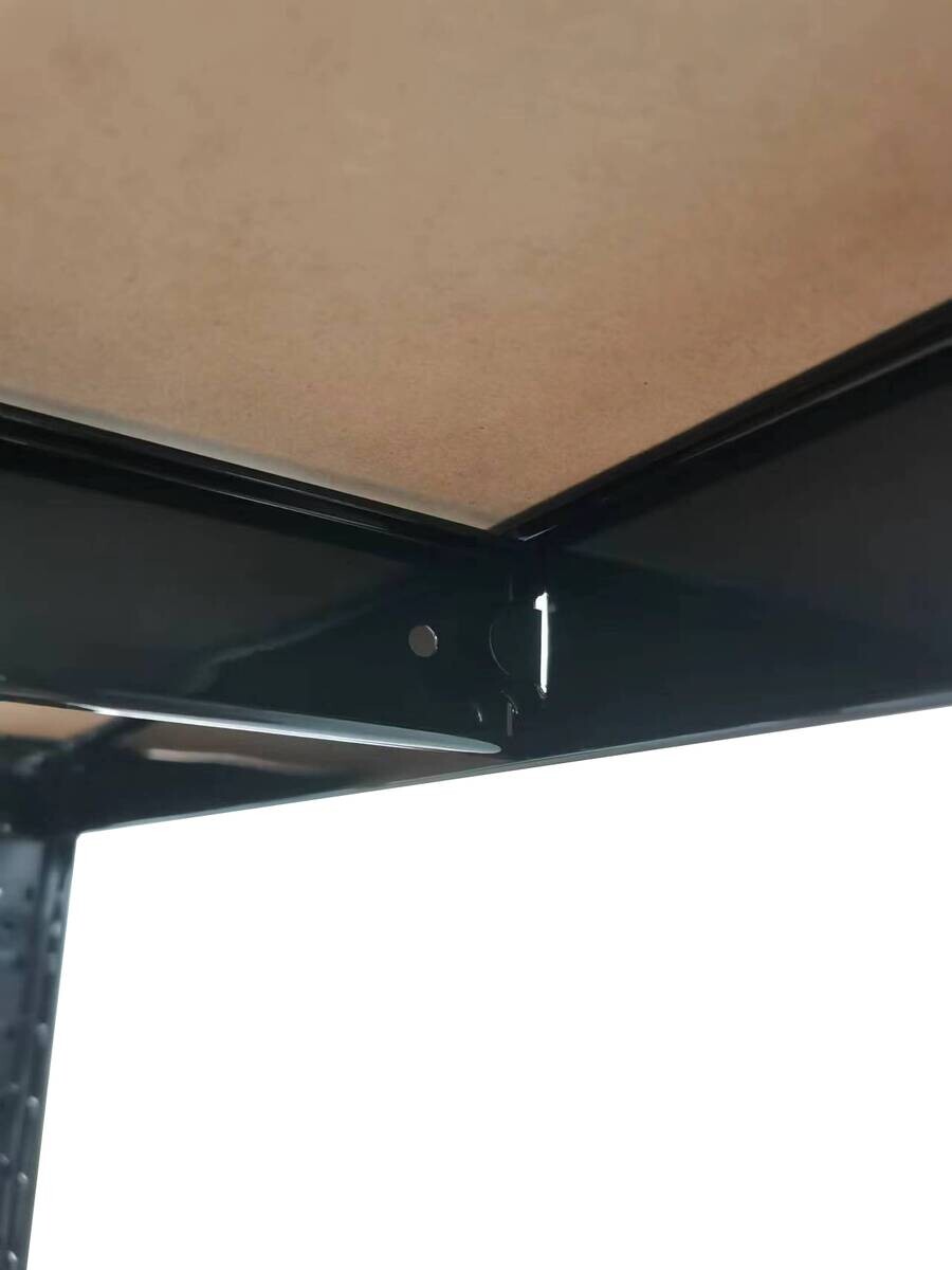 Schwerlaststeckregal schwarz B/H/T: ca. 90x180x60 cm