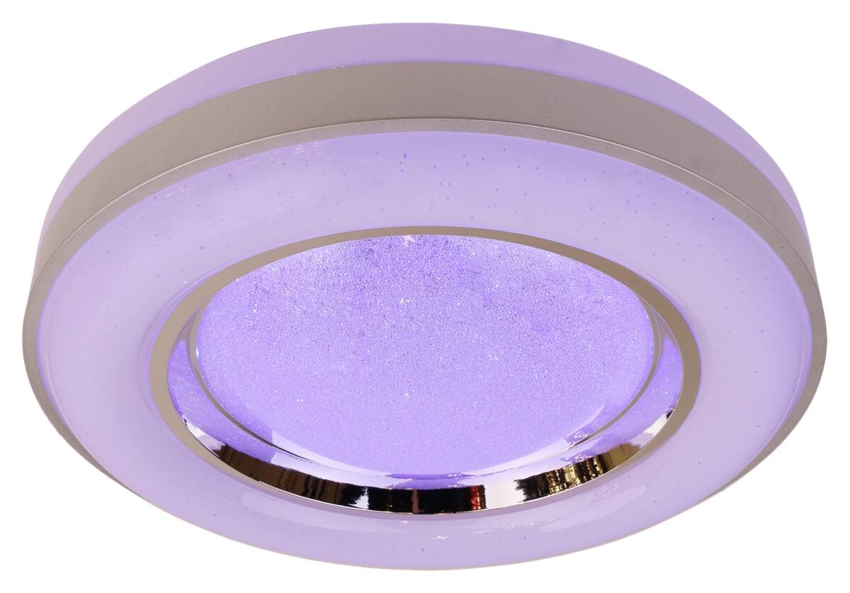 POCOline Deckenleuchte Younes weiß silber Metall Acryl D: ca. 48 cm