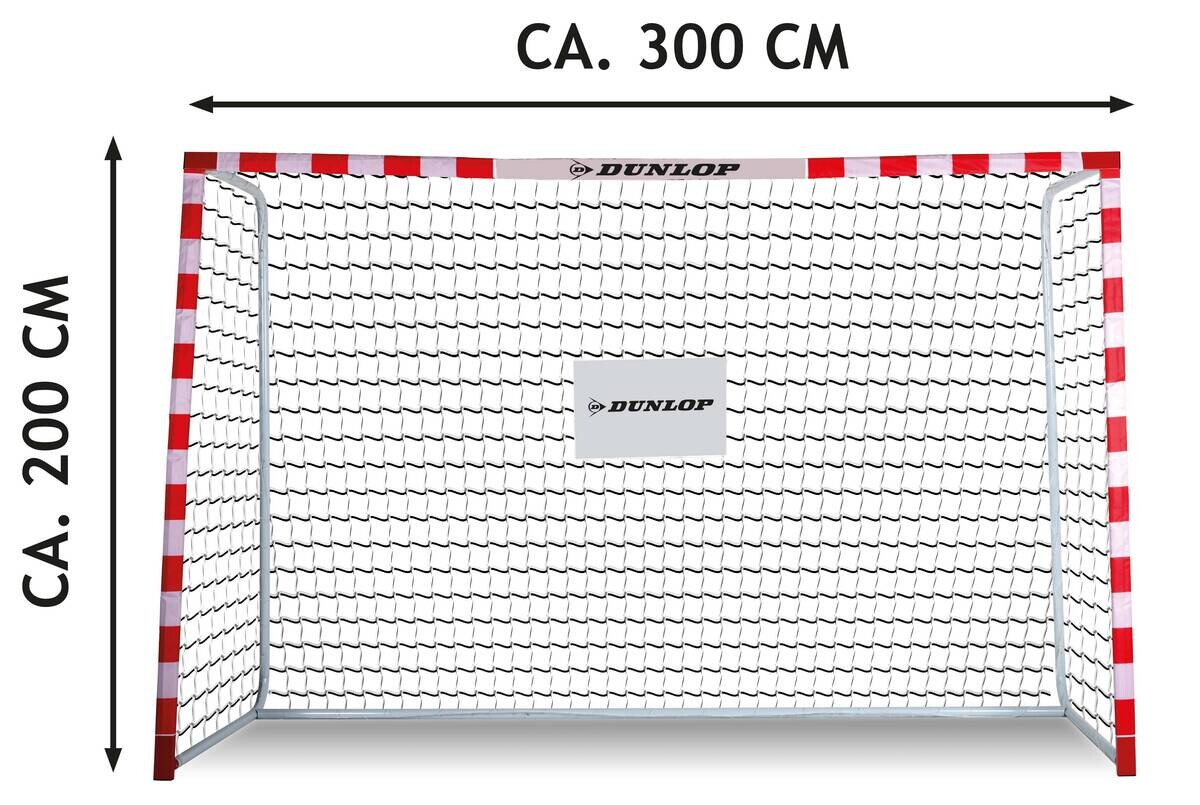 Dunlop Fußballtor rot B/H/L: ca. 200x110x300 cm