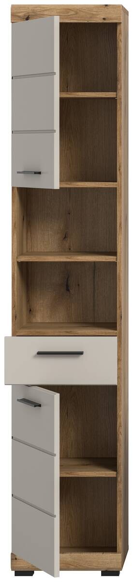 Badhochschrank Scout Evoke Oak Nachbildung Kaschmirgrau Nachbildung B/H/T: ca. 37x191x31 cm