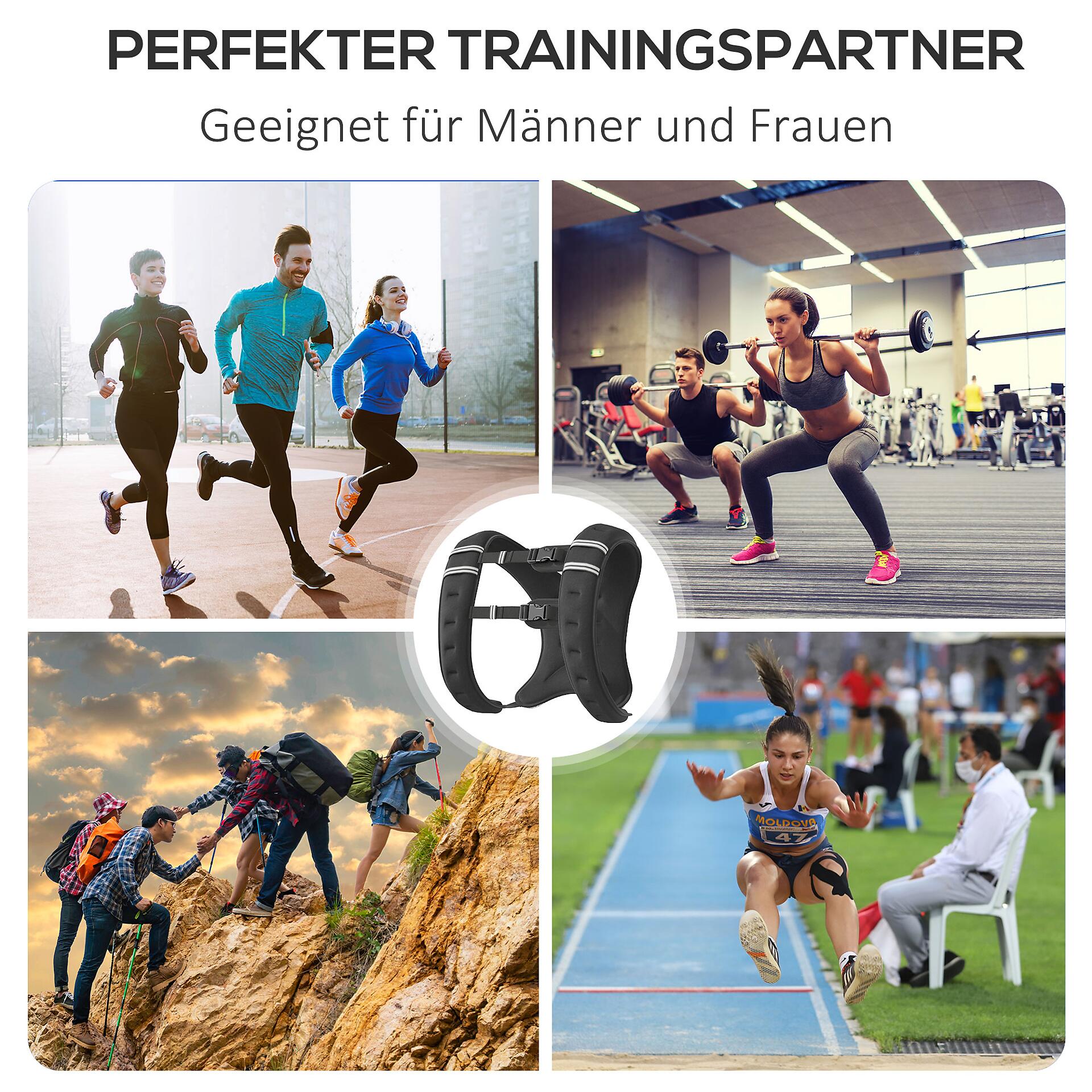 HOMCOM Fitness-Zubehör schwarz Polyester B/H/L: ca. 35x40x0,1 cm