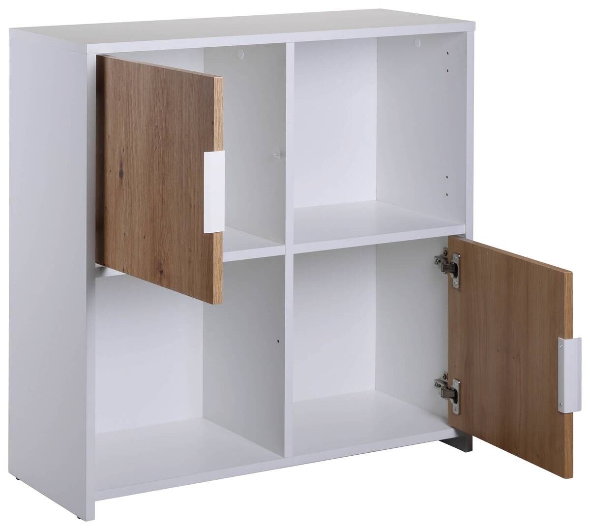 Standregal Pepeto 2T weiß weiß beschichtet Optik B/H/L: ca. 30x77x77 cm