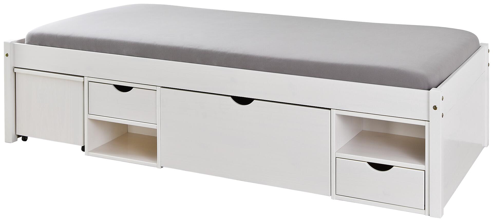 Funktionsbett Till weiß Liegefläche B/L: ca. 90x200 cm