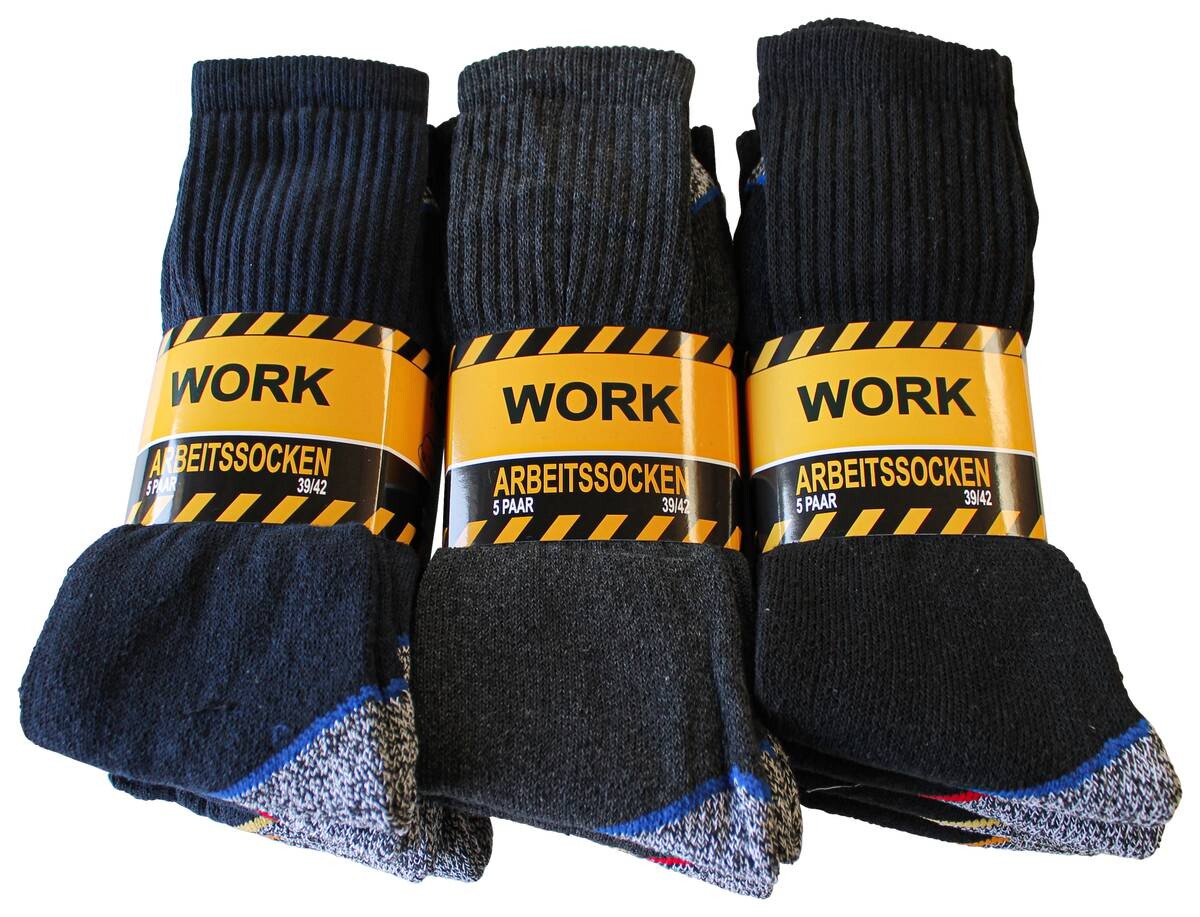Herren-Socken sortiert 5 Packstücke Größe 39-42