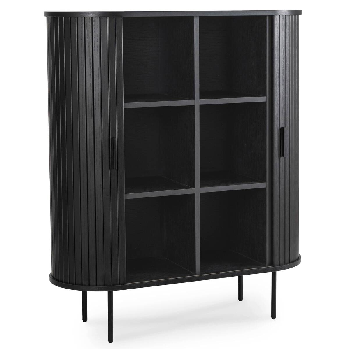 Kommode SELVA schwarz B/H/T: ca. 100x118x40 cm