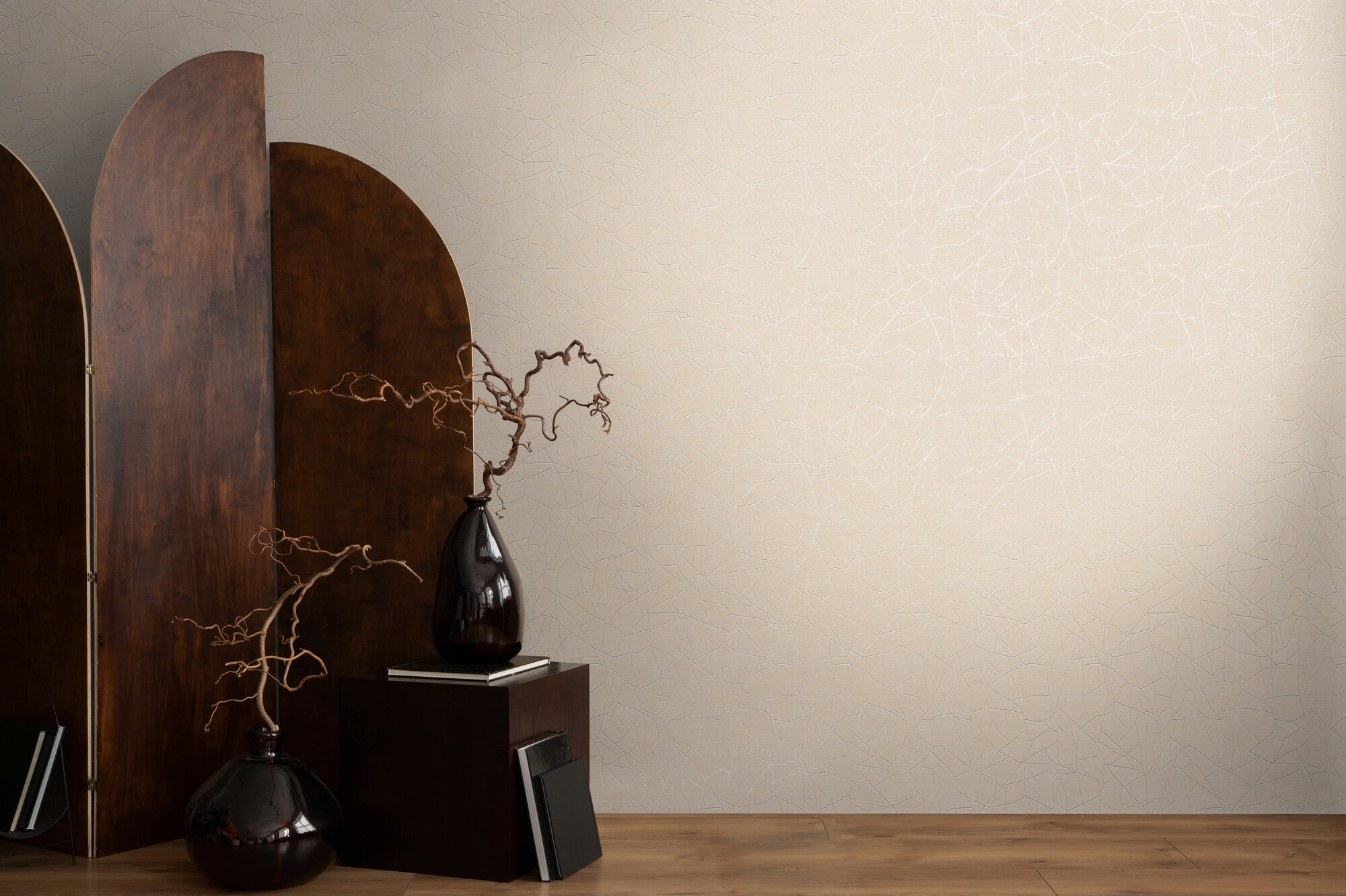 A.S.Creation Vliestapete weiß creme beige B/H/D: ca. 53x1005x9,7 cm