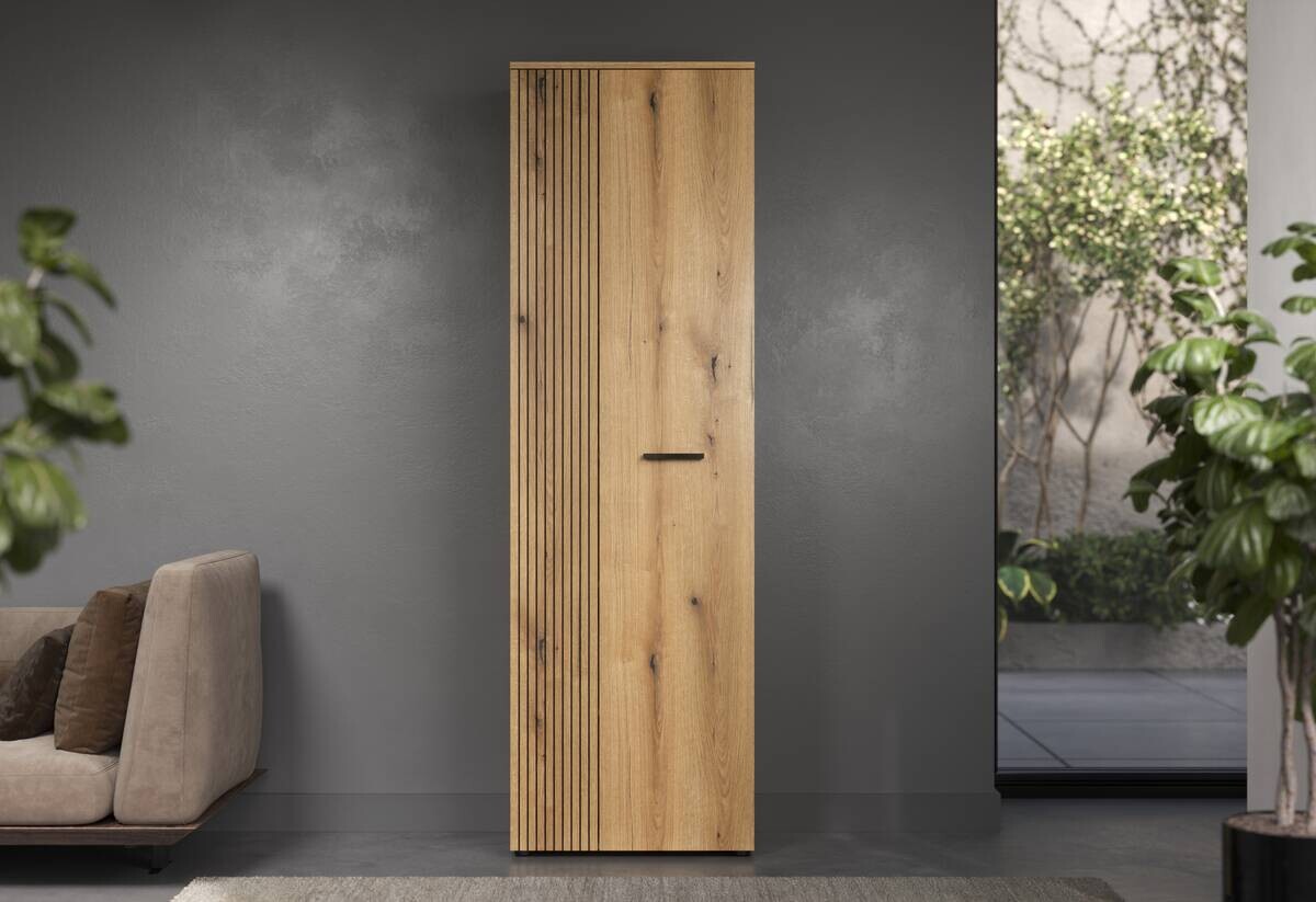 Garderobenschrank Pure Bliss Eiche Evoke Oak Nachbildung B/H/T: ca. 60x196x36 cm