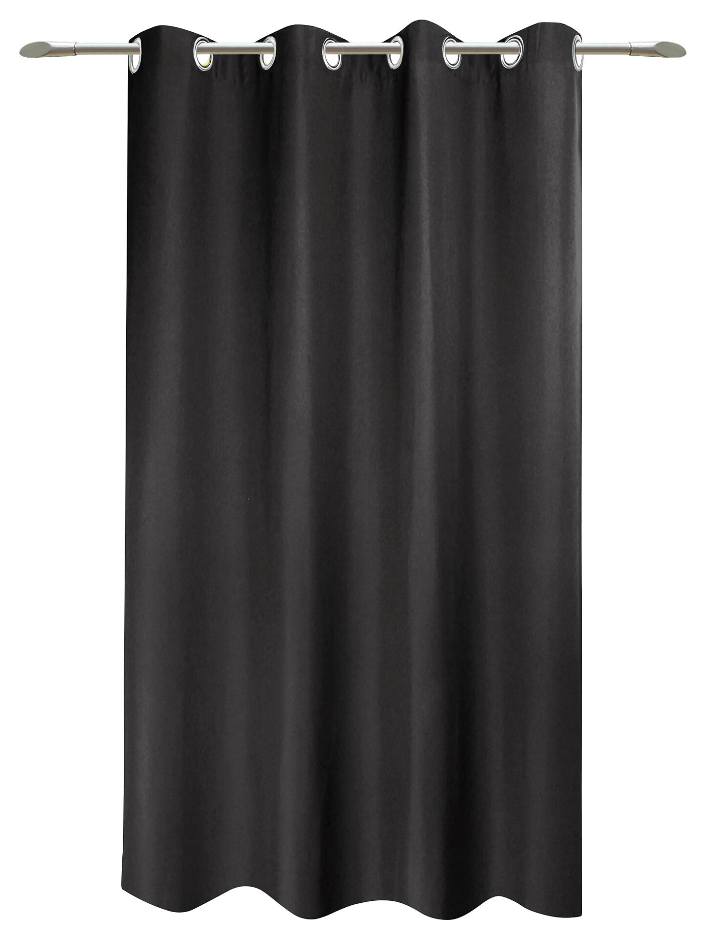 POCOline Ösenvorhang Sorrento schwarz B/L: ca. 140x175 cm