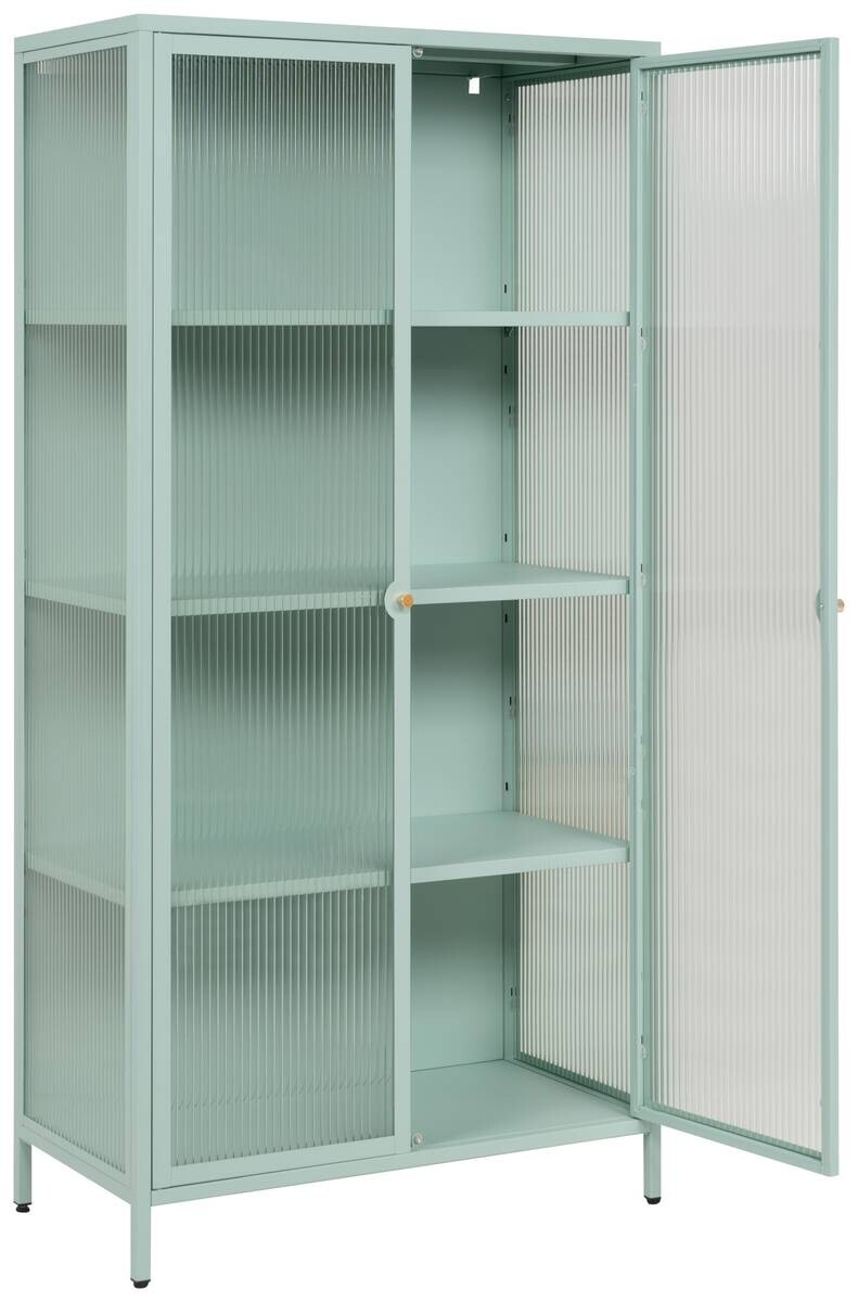 Vitrine Milton mint B/H/T: ca. 80x160x40 cm