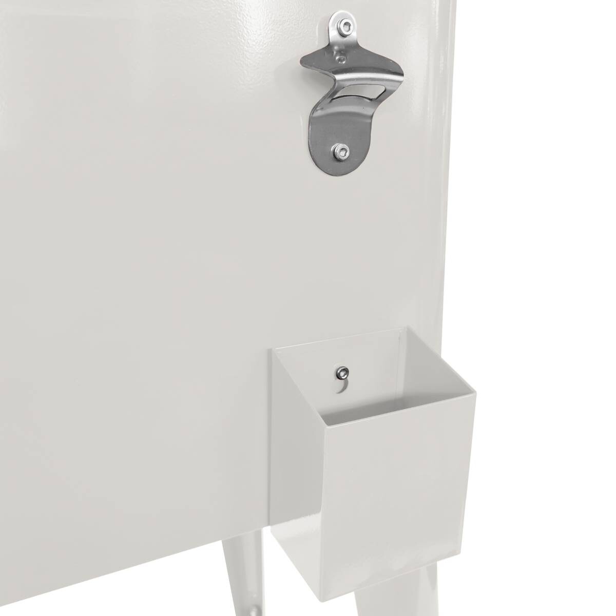 AXI Outdoor Living Getränkekühler Retro weiß Metall B/H/L: ca. 43x89x92 cm