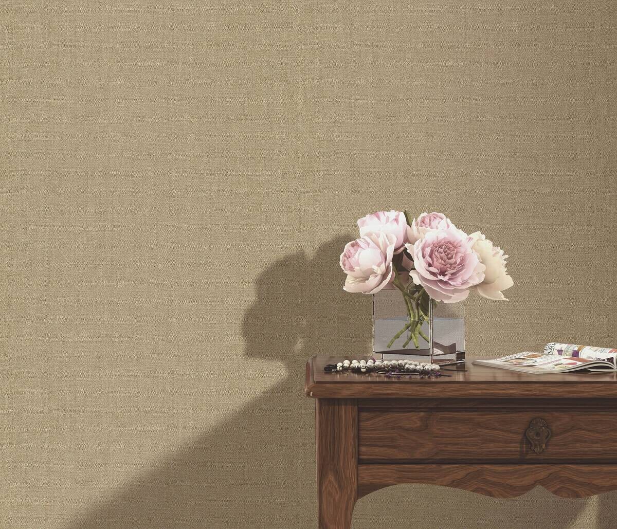 Vliestapete Glitzeroptik gold B/L: ca. 53x1005 cm