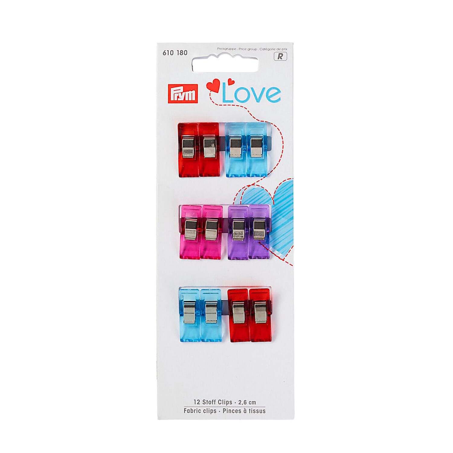 Prym Stoff-Clips bunt 12 Packstücke