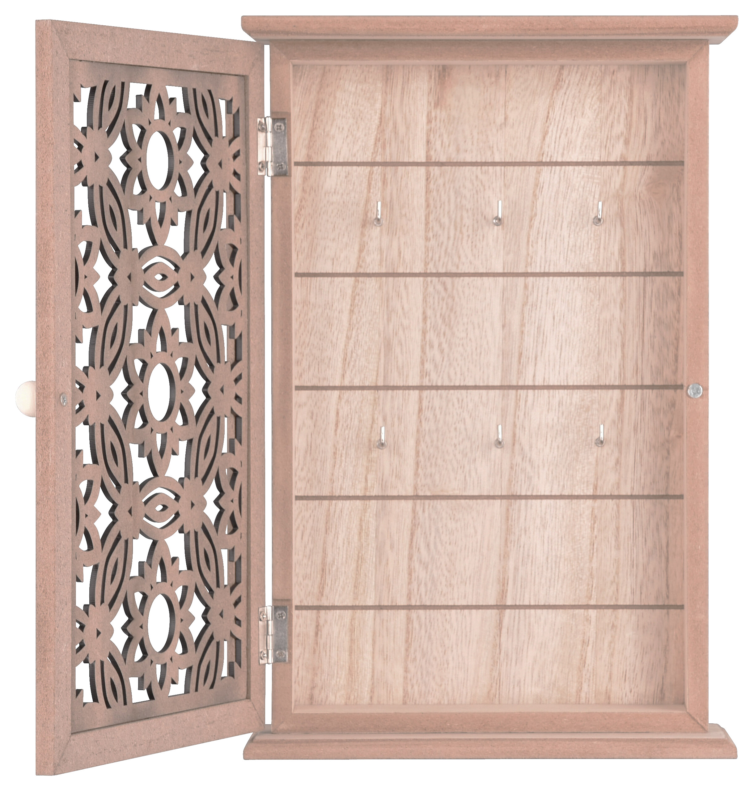 Schlüsselkasten Irena Eiche schwarz MDF B/H/T: ca. 20x30x7 cm