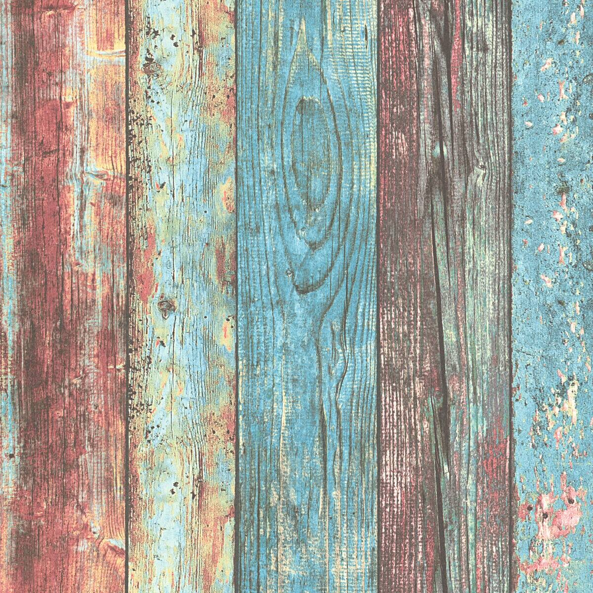 A.S.Creation Tapete blau braun beige B/H/D: ca. 52x250x7,5 cm