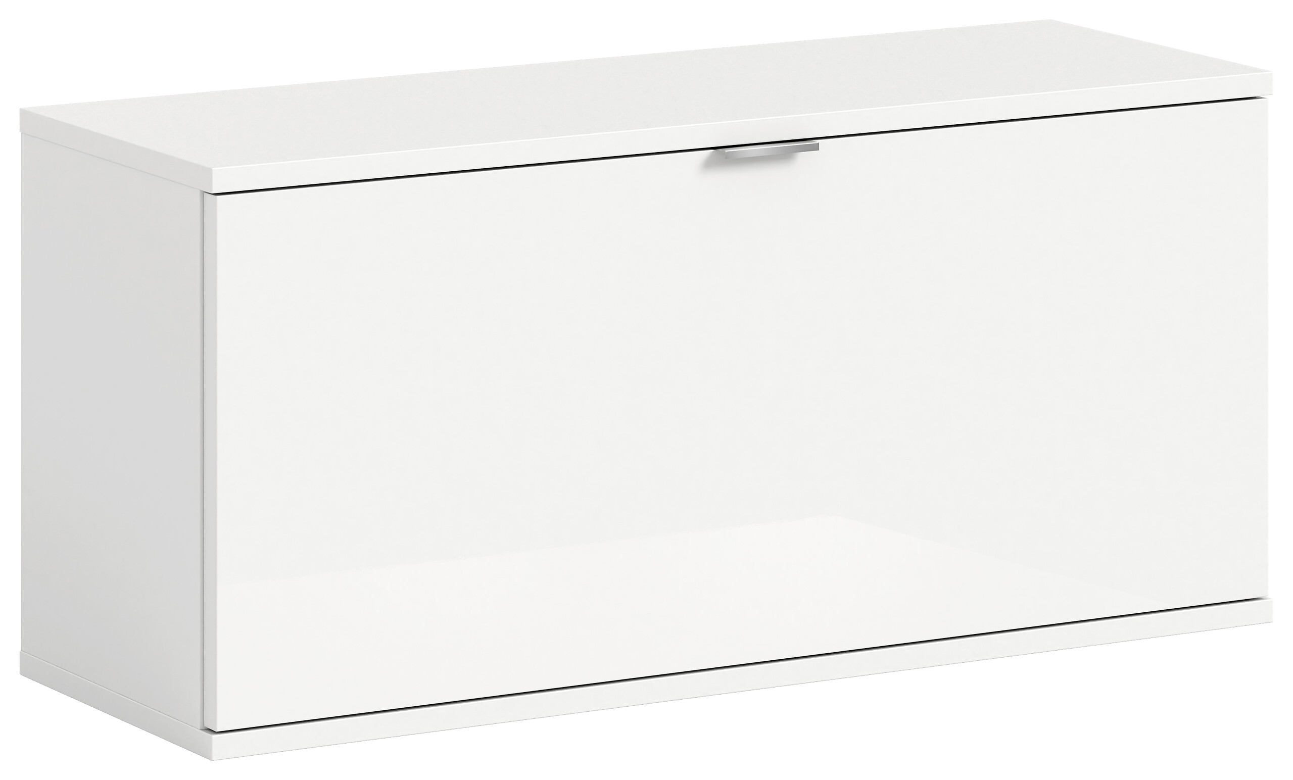 Sitzbank PROJEKT X weiß weiß Hochglanz B/H/T: ca. 92x42x37 cm