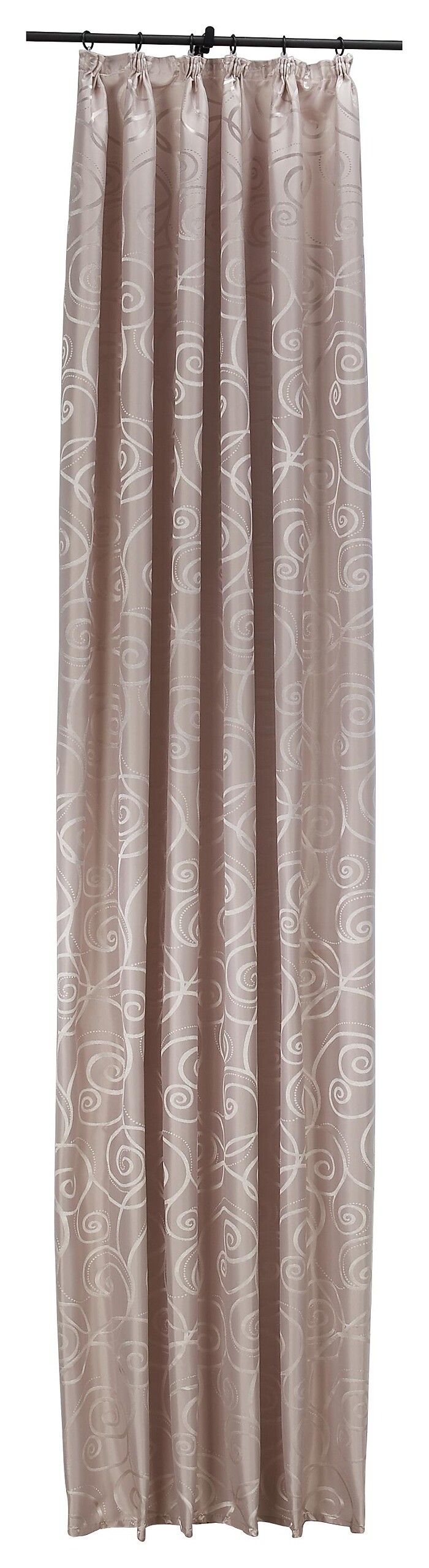 silver edition Dekovorhang Triest rosé B/H: ca. 140x245 cm