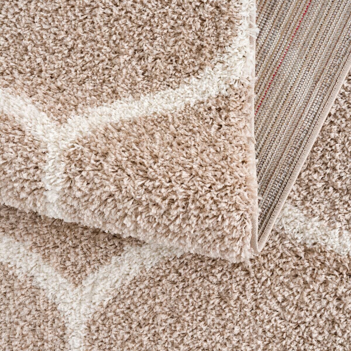 Sanat Hochflorteppich MADRID beige B/L: ca. 160x230 cm