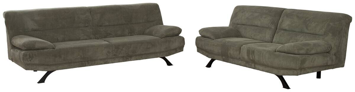 Sofa Bruno grün Microfaser B/H/T: ca. 191x83x94 cm