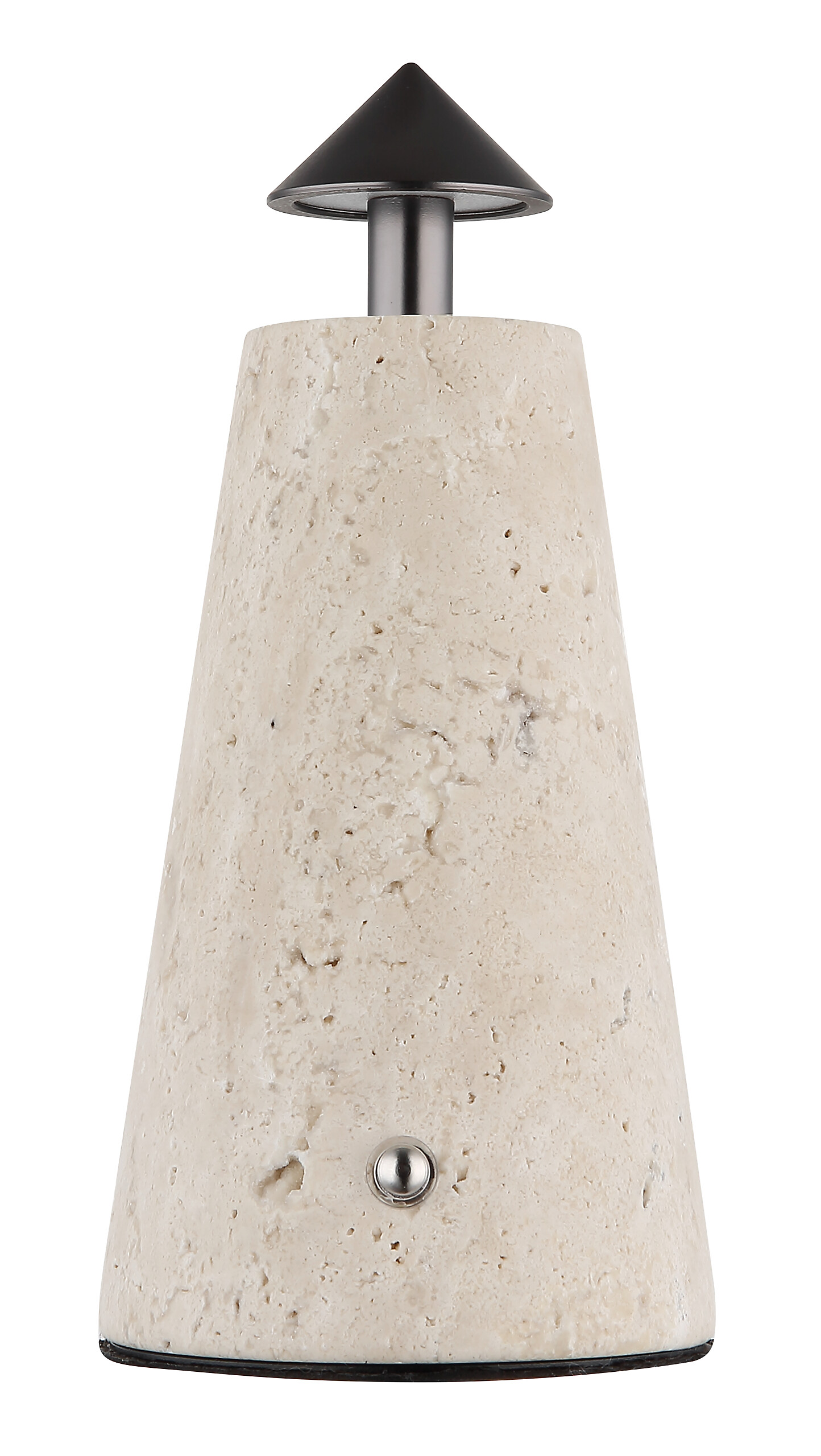 GLOBO LED-Tischleuchte grau schwarz Chrom Kunststoff Metall Stein H/D: ca. 19x9 cm 1 Brennstellen