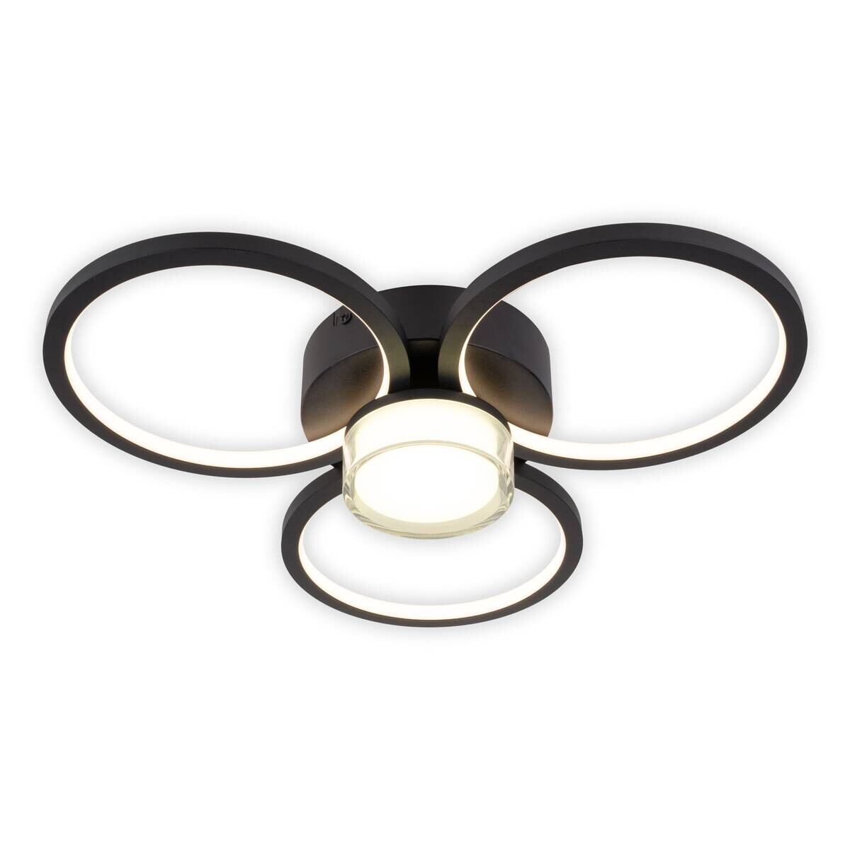 Näve Leuchten Deckenleuchte 1403822 Kunststoff Metall B/H/T: ca. 43,6x9x43,6 cm null 4 Brennstellen